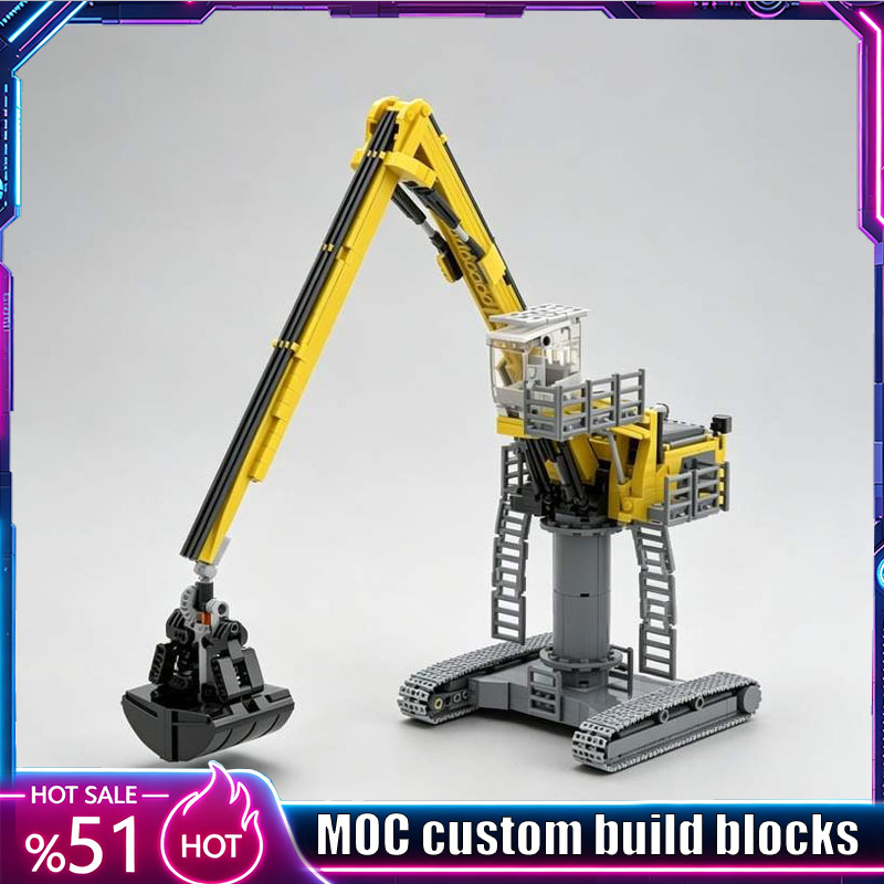 Heavy Equipment Certificate - 870PCS Alat Berat Excavator MOC Model