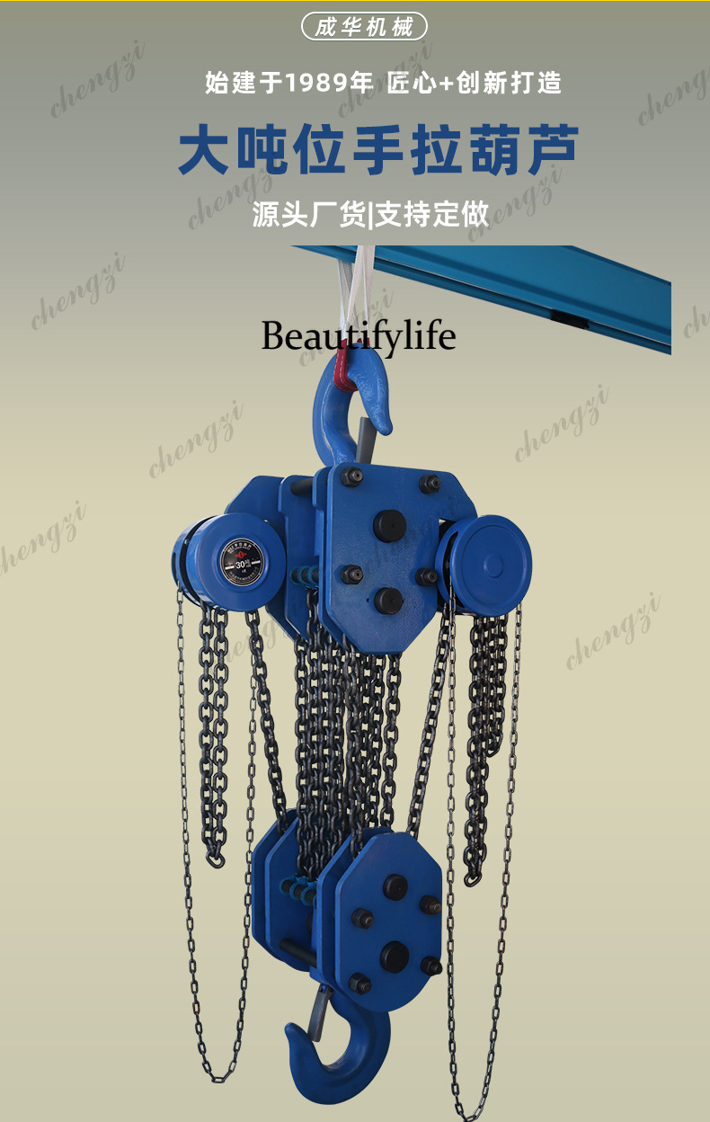 A81 Hoist Rantai Manual Tugas  - Heavy Equipment Manual ulasan dan harga